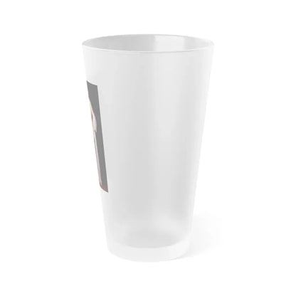 June Palmer #338 - Nude (Vintage Female Icon) Frosted Pint Glass 16oz - Go Mug Yourself