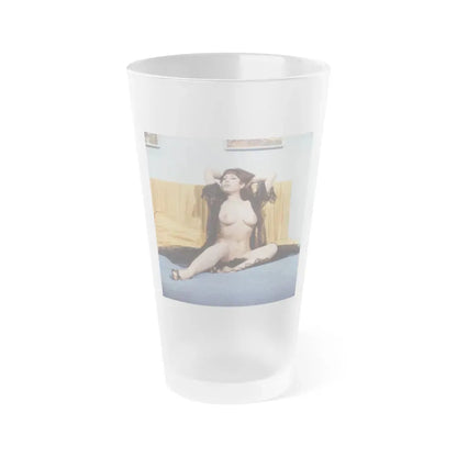 June Palmer #342 - Topless (Vintage Female Icon) Frosted Pint Glass 16oz 16oz Frosted - Go Mug Yourself