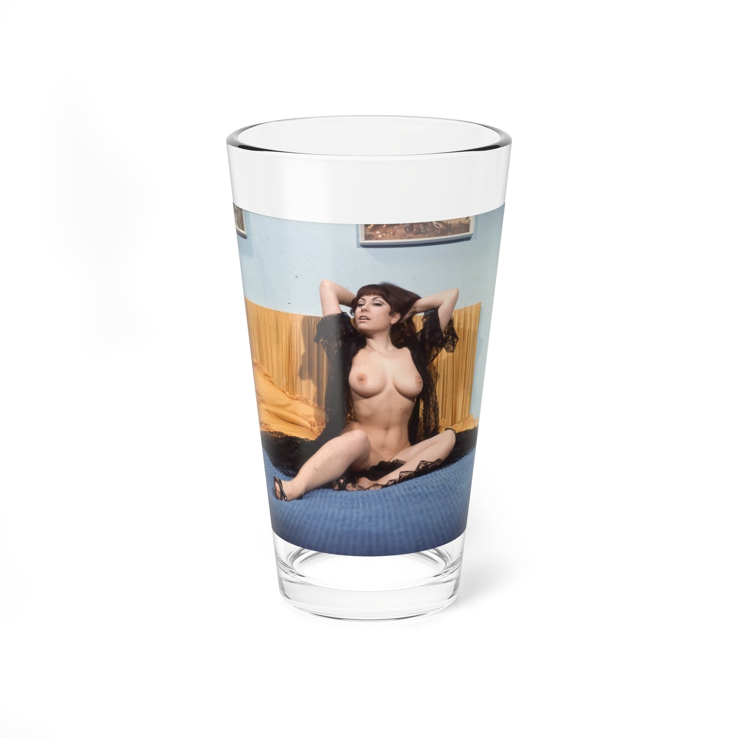 June Palmer #342 - Topless (Vintage Female Icon) Pint Glass 16oz-16oz-Go Mug Yourself