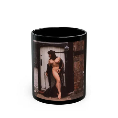 June Palmer #343 - Nude (Vintage Female Icon) Black Coffee Mug 11oz - Go Mug Yourself