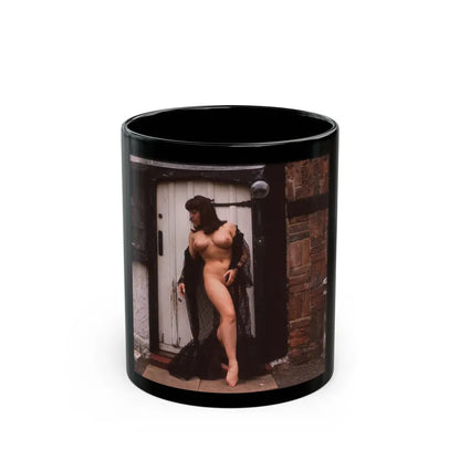 June Palmer #343 - Nude (Vintage Female Icon) Black Coffee Mug 11oz - Go Mug Yourself