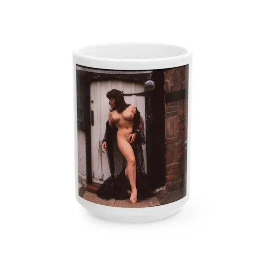 June Palmer #343 - Nude (Vintage Female Icon) White Coffee Mug 15oz - Go Mug Yourself