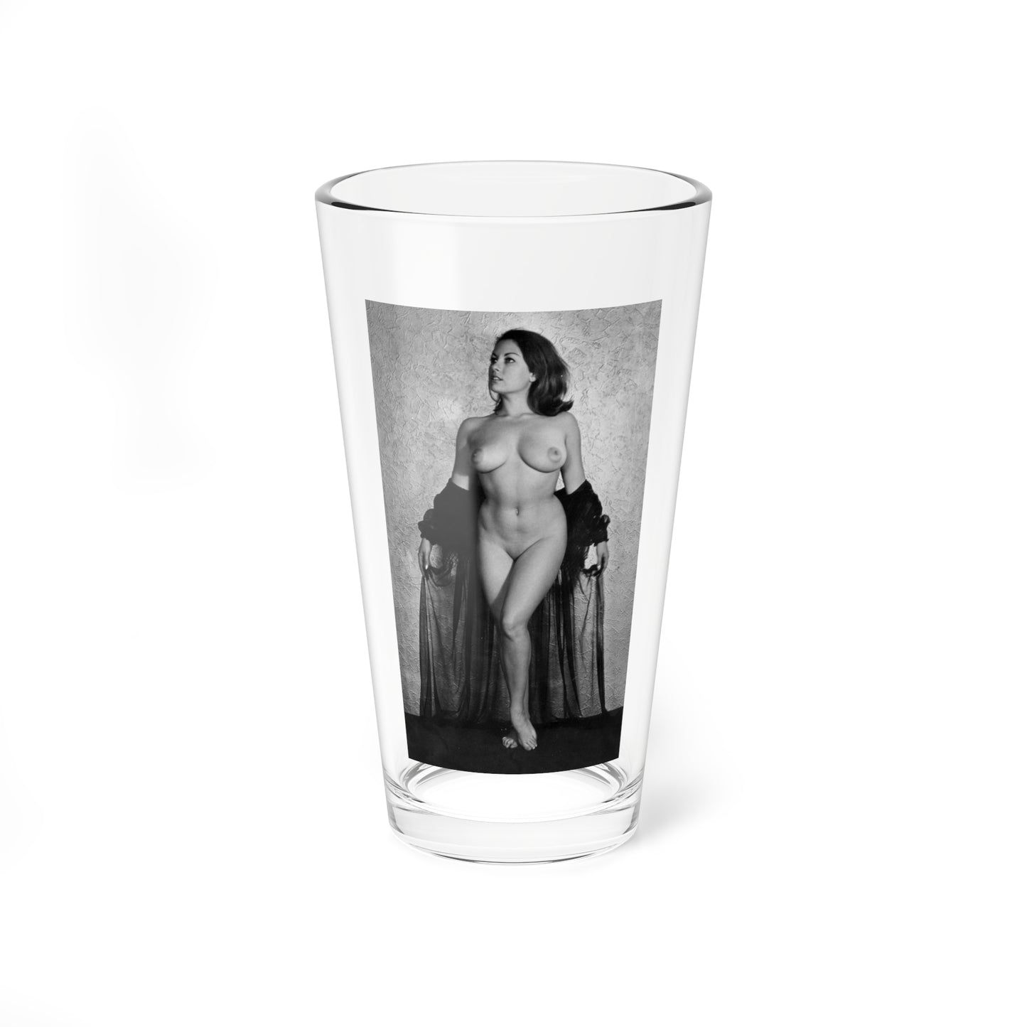 June Palmer #344 - Nude (Vintage Female Icon) Pint Glass 16oz-16oz-Go Mug Yourself