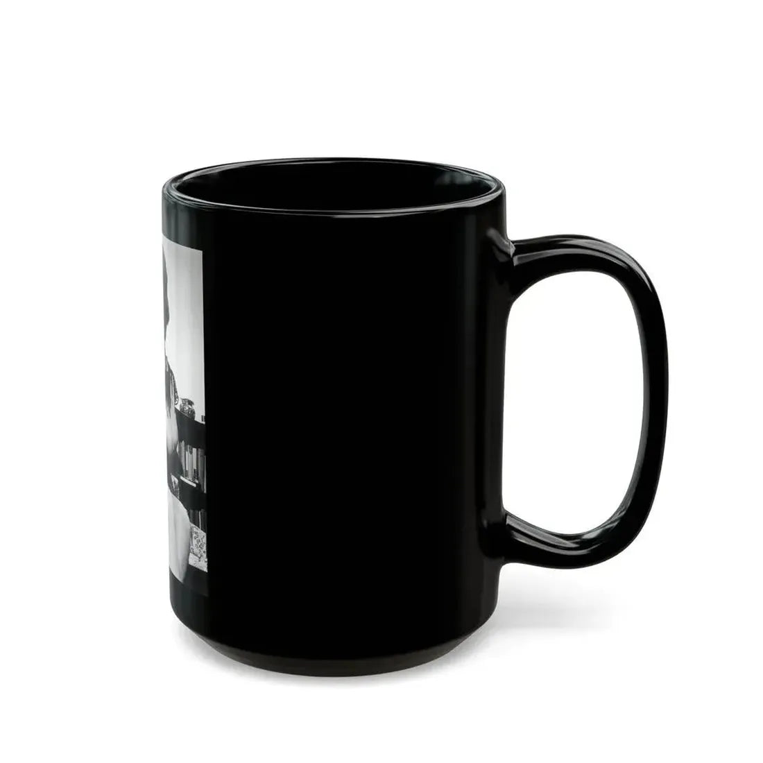 June Palmer #348 - Topless (Vintage Female Icon) Black Coffee Mug - Go Mug Yourself