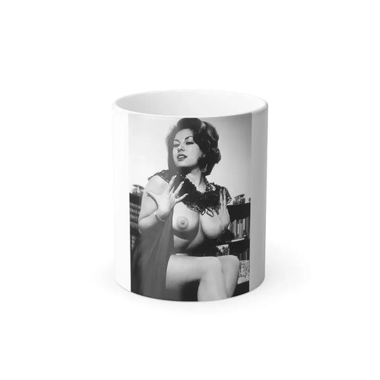 June Palmer #348 - Topless (Vintage Female Icon) Color Changing Coffee Mug 11oz - Go Mug Yourself