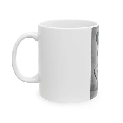 June Palmer #354 - See through black night gown (Vintage Female Icon) White Coffee Mug - Go Mug Yourself