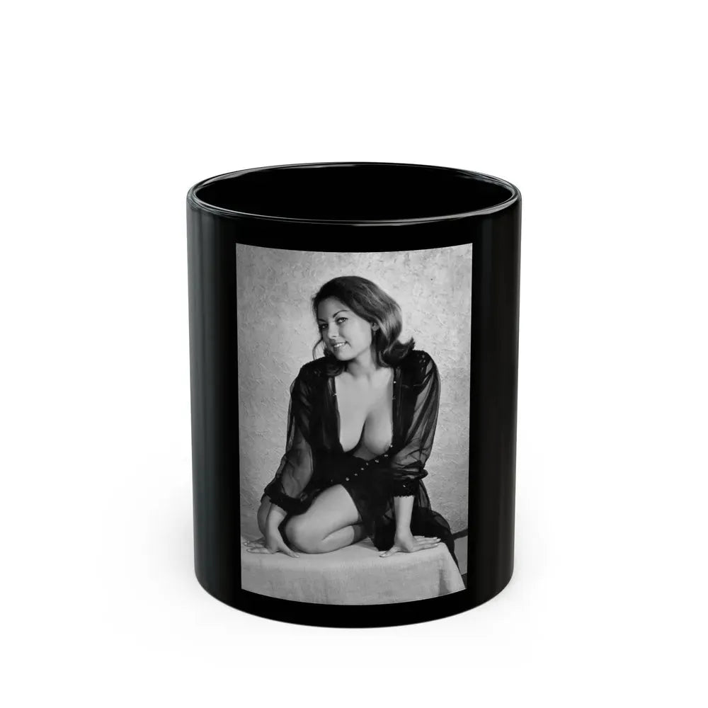June Palmer #356 (Vintage Female Icon) Black Coffee Mug 11oz - Go Mug Yourself