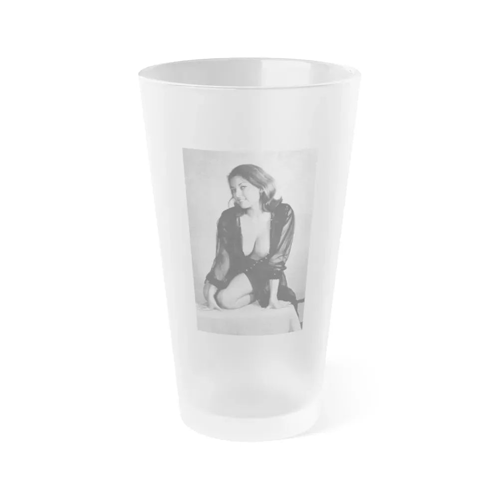 June Palmer #356 (Vintage Female Icon) Frosted Pint Glass 16oz 16oz Frosted - Go Mug Yourself