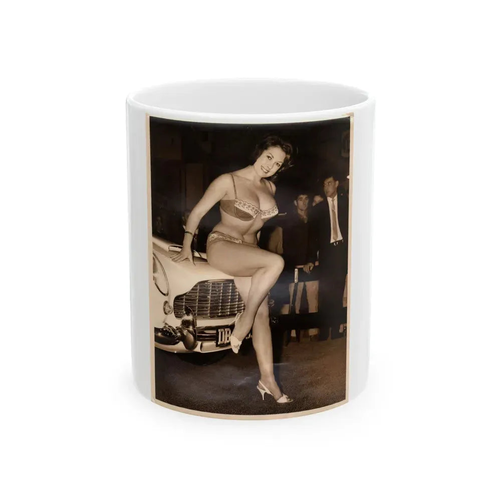 June Palmer #357 (Vintage Female Icon) White Coffee Mug 11oz - Go Mug Yourself