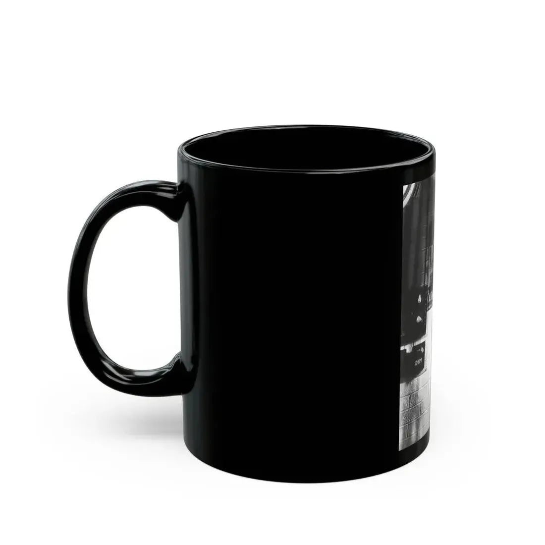 June Palmer #358 - Topless (Vintage Female Icon) Black Coffee Mug - Go Mug Yourself
