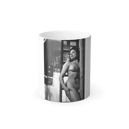 June Palmer #358 - Topless (Vintage Female Icon) Color Changing Coffee Mug 11oz - Go Mug Yourself