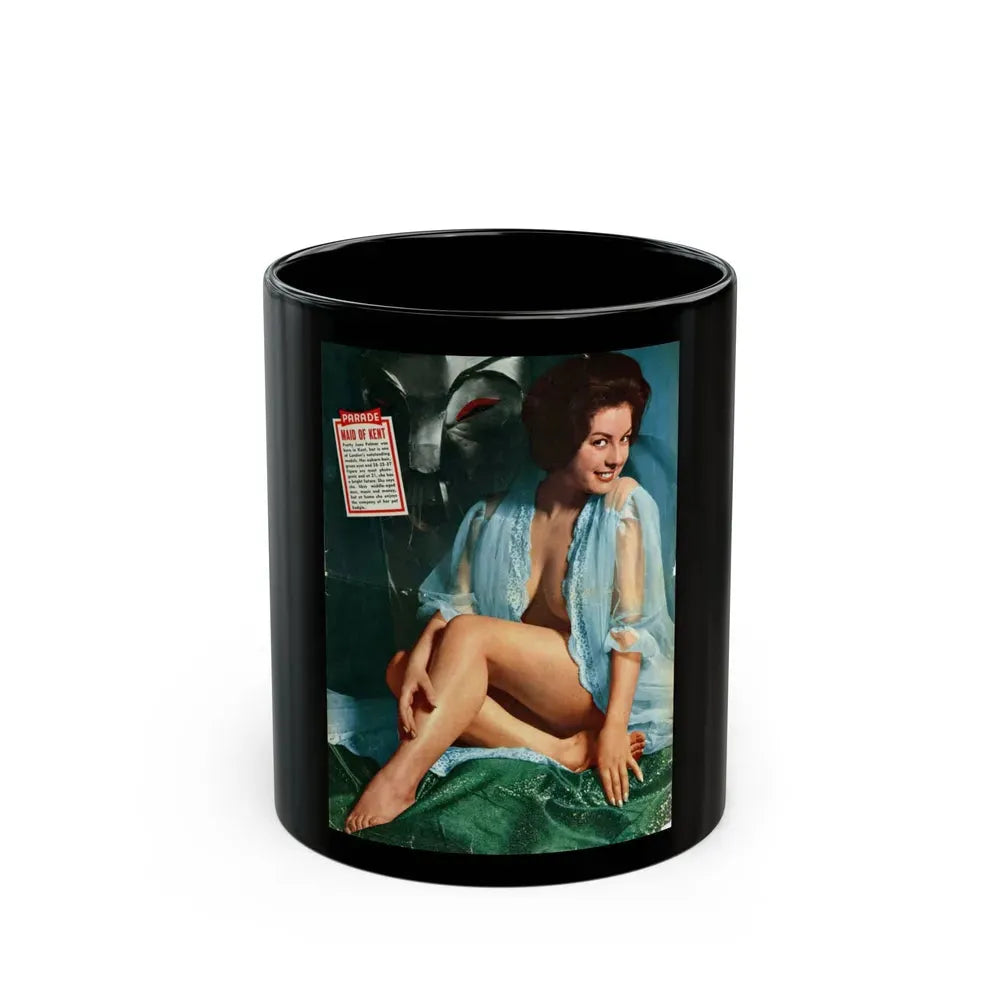 June Palmer #366 (Vintage Female Icon) Black Coffee Mug 11oz - Go Mug Yourself