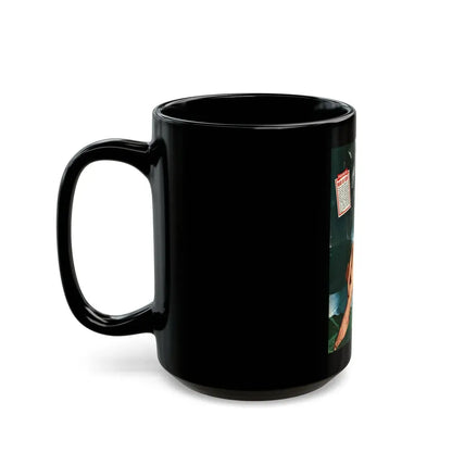 June Palmer #366 (Vintage Female Icon) Black Coffee Mug - Go Mug Yourself