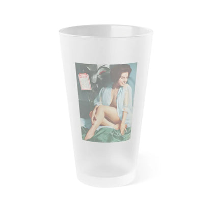 June Palmer #366 (Vintage Female Icon) Frosted Pint Glass 16oz-16oz-Frosted-Go Mug Yourself