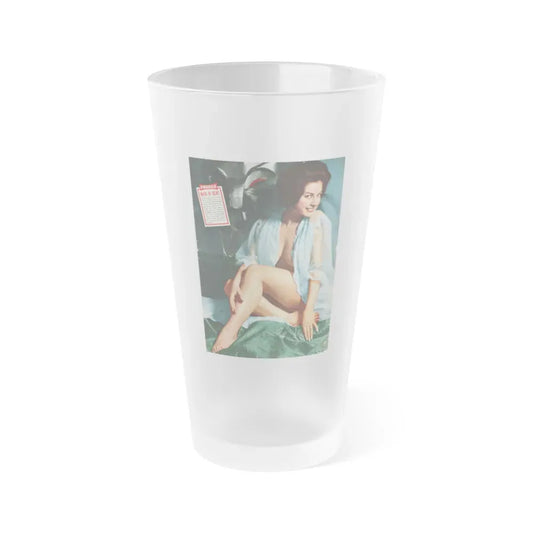 June Palmer #366 (Vintage Female Icon) Frosted Pint Glass 16oz 16oz Frosted - Go Mug Yourself