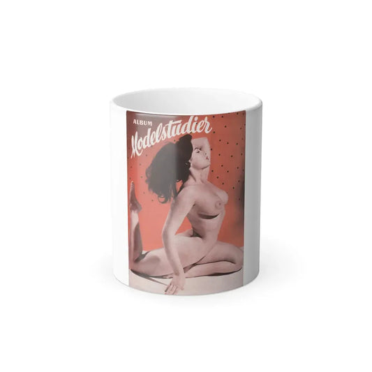June Palmer #367 - Nude (Vintage Female Icon) Color Changing Coffee Mug 11oz - Go Mug Yourself