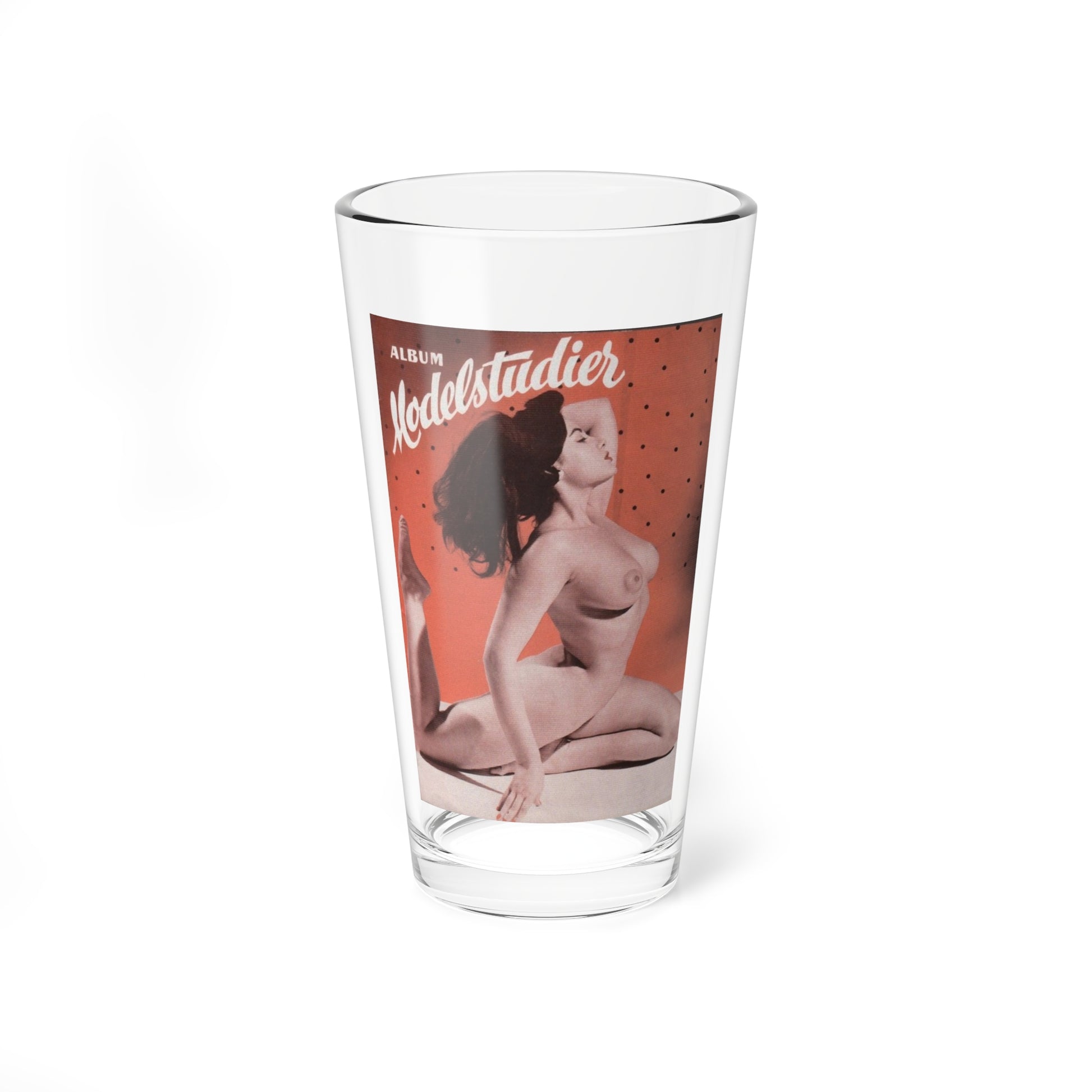 June Palmer #367 - Nude (Vintage Female Icon) Pint Glass 16oz-16oz-Go Mug Yourself