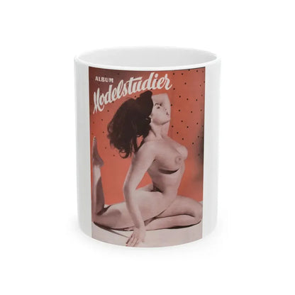 June Palmer #367 - Nude (Vintage Female Icon) White Coffee Mug 11oz - Go Mug Yourself