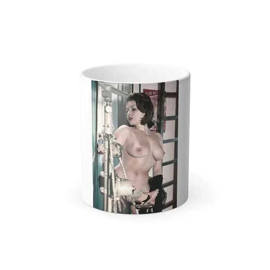 June Palmer #368 - Topless (Vintage Female Icon) Color Changing Coffee Mug 11oz - Go Mug Yourself
