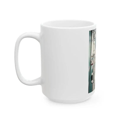 June Palmer #368 - Topless (Vintage Female Icon) White Coffee Mug - Go Mug Yourself