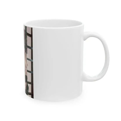 June Palmer #368 - Topless (Vintage Female Icon) White Coffee Mug - Go Mug Yourself