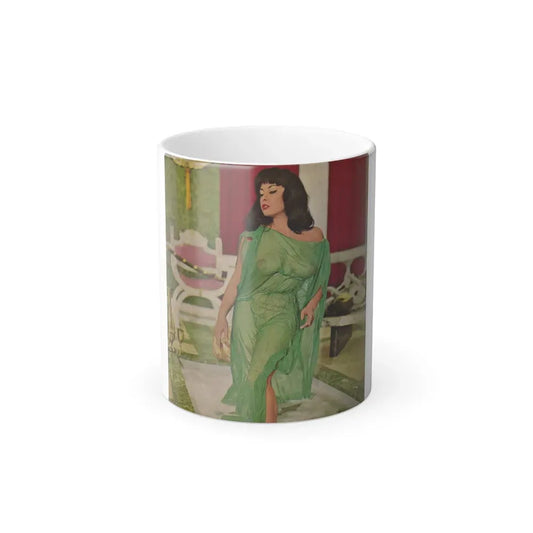 June Palmer #369 - Topless (Vintage Female Icon) Color Changing Coffee Mug 11oz - Go Mug Yourself
