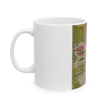 June Palmer #369 - Topless (Vintage Female Icon) White Coffee Mug - Go Mug Yourself