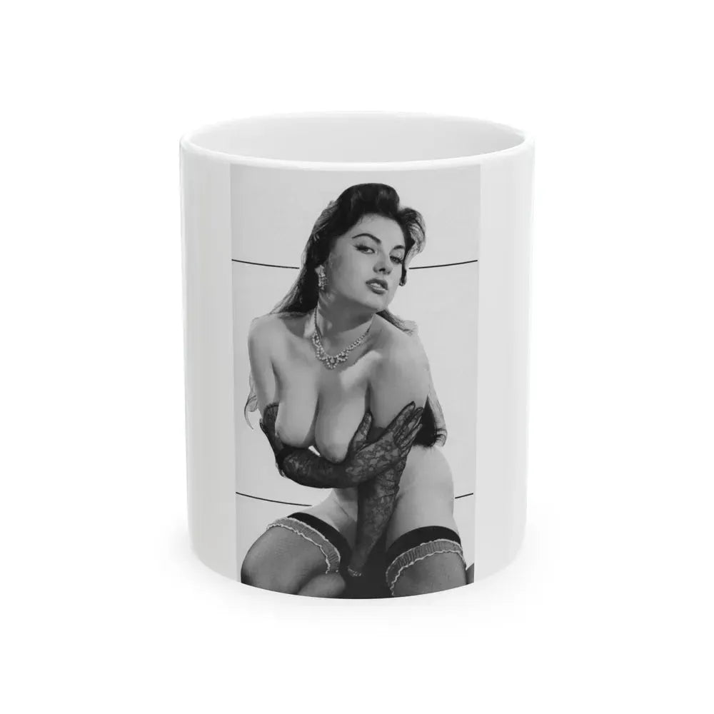 June Palmer #398 (Vintage Female Icon) White Coffee Mug 11oz - Go Mug Yourself