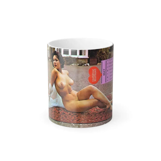June Palmer #45 - Topless (Vintage Female Icon) Color Changing Coffee Mug 11oz - Go Mug Yourself