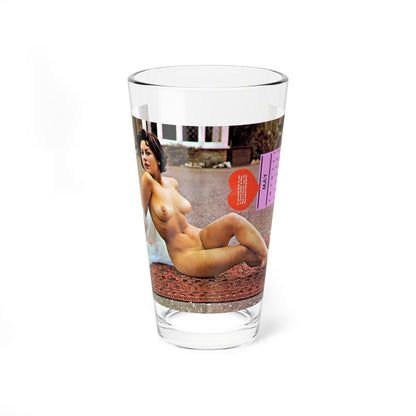 June Palmer #45 - Topless (Vintage Female Icon) Pint Glass 16oz-16oz-Go Mug Yourself