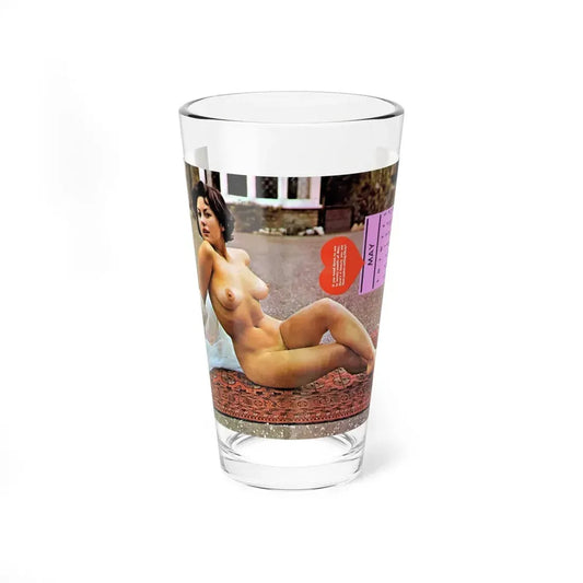June Palmer #45 - Topless (Vintage Female Icon) Pint Glass 16oz 16oz - Go Mug Yourself
