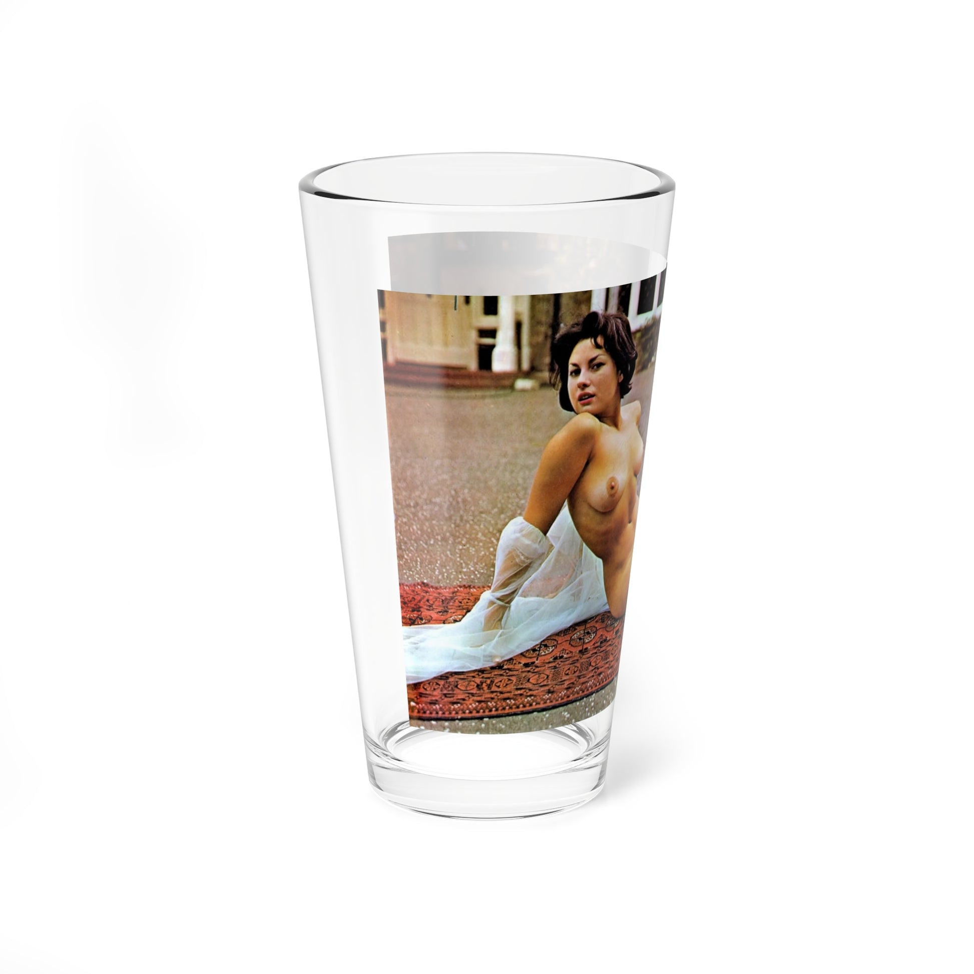 June Palmer #45 - Topless (Vintage Female Icon) Pint Glass 16oz-Go Mug Yourself