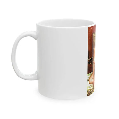June Palmer #74 - Topless (Vintage Female Icon) White Coffee Mug - Go Mug Yourself