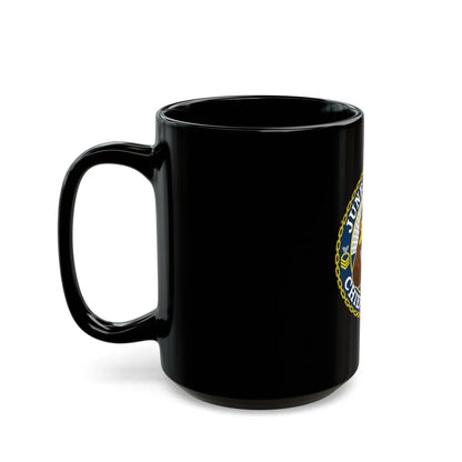 Juneau Area Chief Mess (U.S. Coast Guard) Black Coffee Mug-Go Mug Yourself