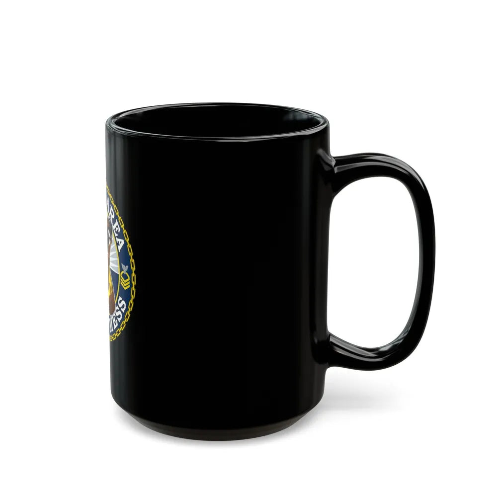 Juneau Area Chief Mess (U.S. Coast Guard) Black Coffee Mug-Go Mug Yourself