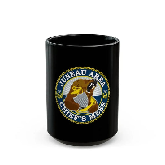 Juneau Area Chief Mess (U.S. Coast Guard) Black Coffee Mug 15oz - Go Mug Yourself