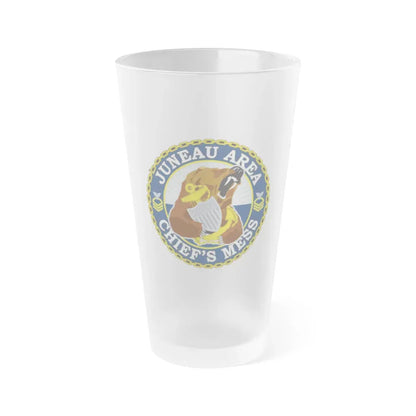 Juneau Area Chief Mess (U.S. Coast Guard) Frosted Pint Glass 16oz Default Title - Go Mug Yourself