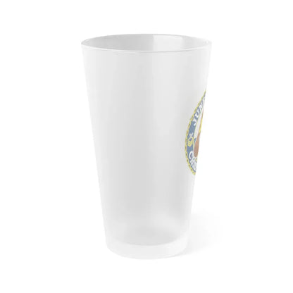Juneau Area Chief Mess (U.S. Coast Guard) Frosted Pint Glass 16oz - Go Mug Yourself