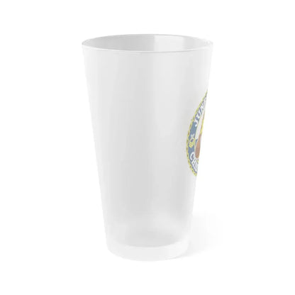 Juneau Area Chief Mess (U.S. Coast Guard) Frosted Pint Glass 16oz - Go Mug Yourself