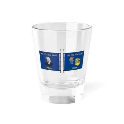 Junge Pioniere Kurt Fischer Schule Pirna DDR (Germany) Shot Glass 1.5oz 1.5oz - Go Mug Yourself
