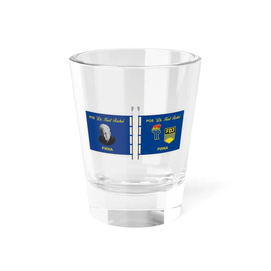 Junge Pioniere Kurt Fischer Schule Pirna DDR (Germany) Shot Glass 1.5oz 1.5oz - Go Mug Yourself