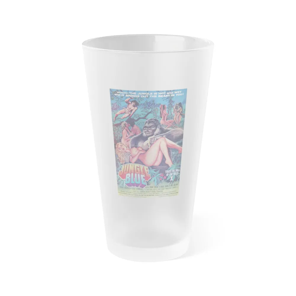 JUNGLE BLUE 1978 Movie Poster - Frosted Pint Glass 16oz-16oz-Frosted-Go Mug Yourself