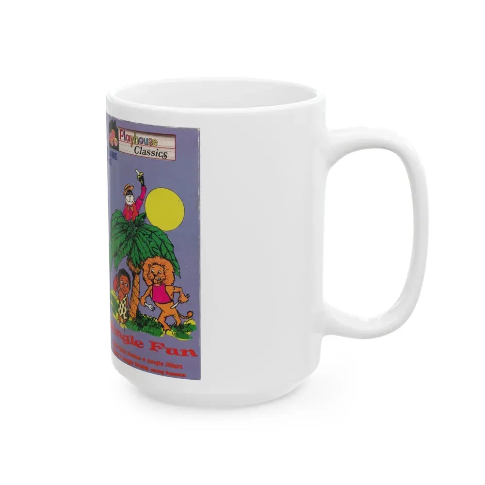 JUNGLE FUN VOLUME NINE LITTLE BLACK SAMBO JUNGLE JITTERS HENRY JUNGLE DRUMS (VHS COVER) - White Coffee Mug - Go Mug Yourself