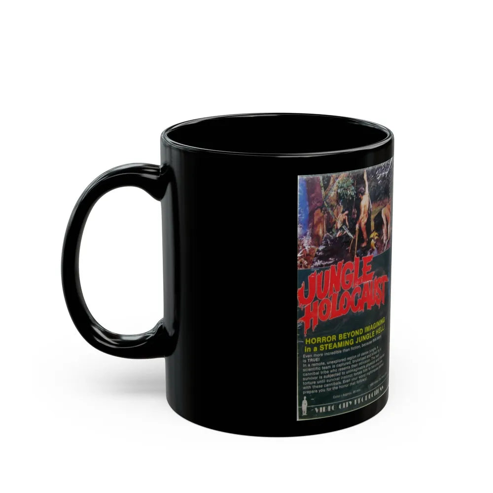 JUNGLE HOLOCAUST (VHS COVER) - Black Coffee Mug-Go Mug Yourself