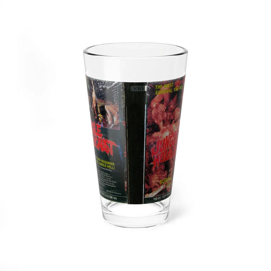JUNGLE HOLOCAUST (VHS COVER) Pint Glass 16oz 16oz - Go Mug Yourself