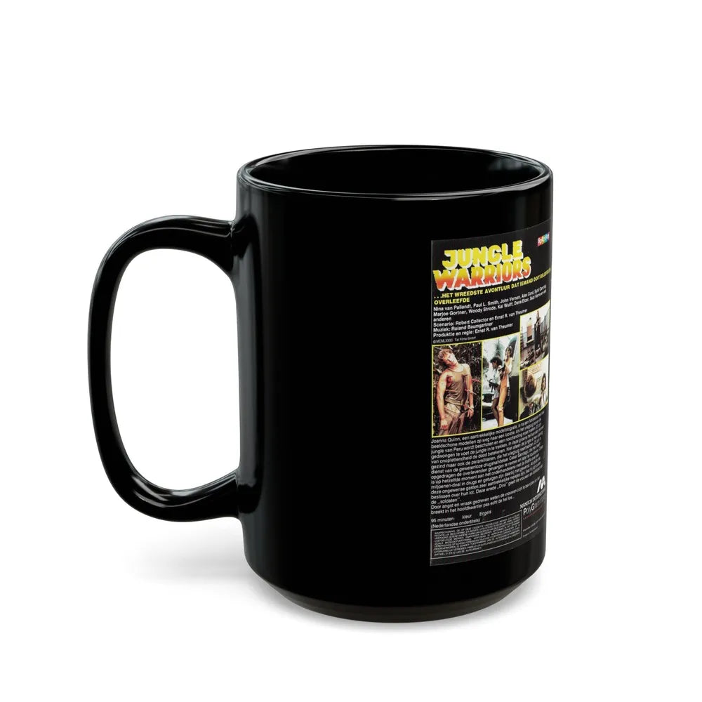 JUNGLE WARRIORS (VHS COVER) - Black Coffee Mug-Go Mug Yourself