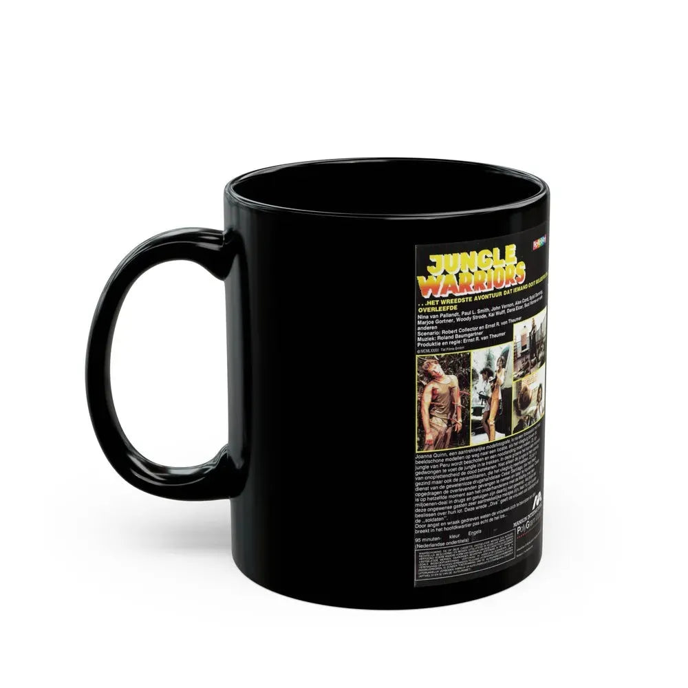 JUNGLE WARRIORS (VHS COVER) - Black Coffee Mug - Go Mug Yourself