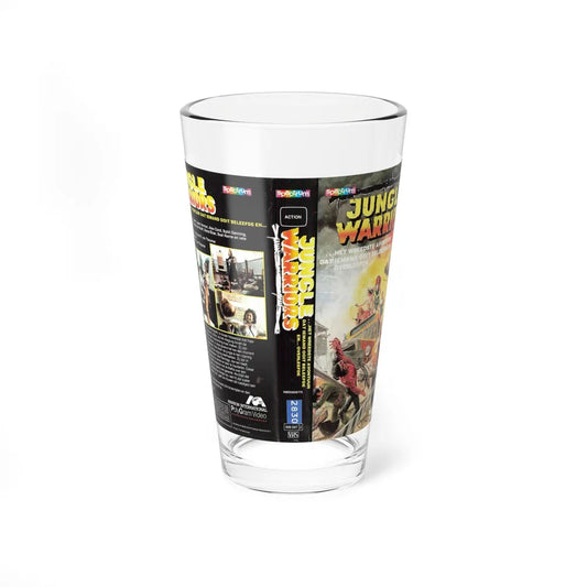 JUNGLE WARRIORS (VHS COVER) Pint Glass 16oz 16oz - Go Mug Yourself