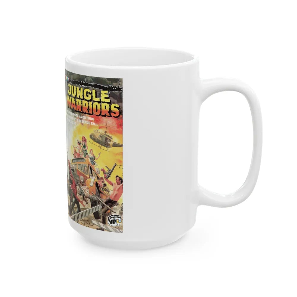 JUNGLE WARRIORS (VHS COVER) - White Coffee Mug-Go Mug Yourself