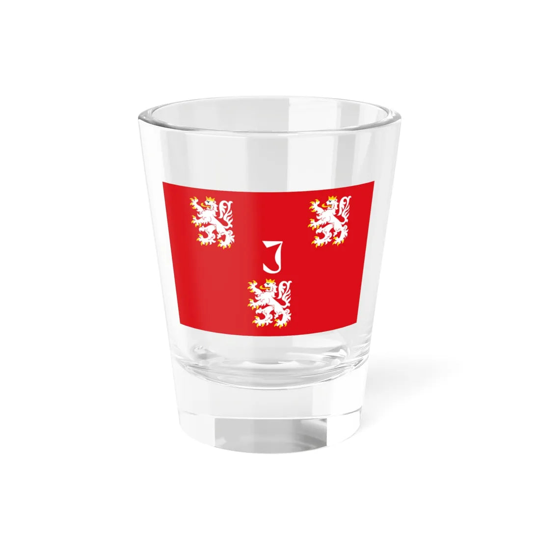 Jurbeke vlag (Belgium) Shot Glass 1.5oz 1.5oz - Go Mug Yourself